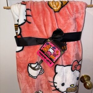 Hello Kitty Pumpkin Spice Throw Blanket
